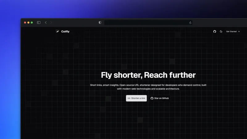 Screenshot of Cutfly - Acortador de URLs Open Source
