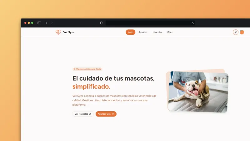 Captura de Vet Sync - Gestión de citas veterinarias para mascotas
